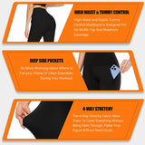 2 Pack Fleece Lined Leggings with Pockets for Women