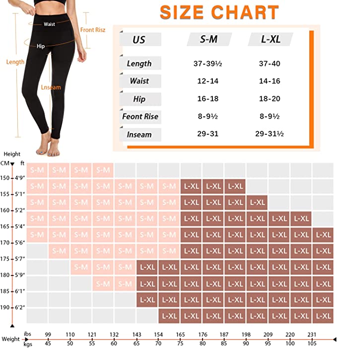 2 Pack Fleece Lined Leggings with Pockets for Women