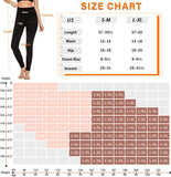 2 Pack Fleece Lined Leggings with Pockets for Women