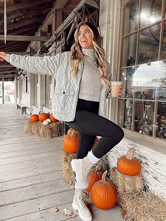 2 Pack Fleece Lined Leggings with Pockets for Women