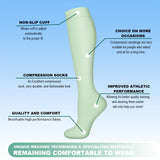 7 Pairs Colorful Compression Socks (20-30 mmHG) for Man and Woman