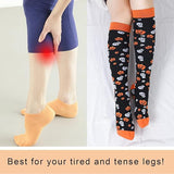 Halloween Design Compression Socks (15-20 mmHG) for Man and Woman- 8 Pairs