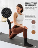 5 Pairs Pilates Socks for Women, Non Slip Grip Yoga Crew Socks for Athletic Barre Hospital Barefoot