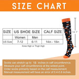 Halloween Design Compression Socks (15-20 mmHG) for Man and Woman- 8 Pairs