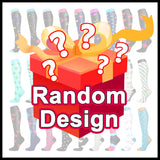 3 Pairs Lucky Bag Random Design Wide Calf Compression Socks for Man and Woman (20-30 mmHG）（2XL-4XL）