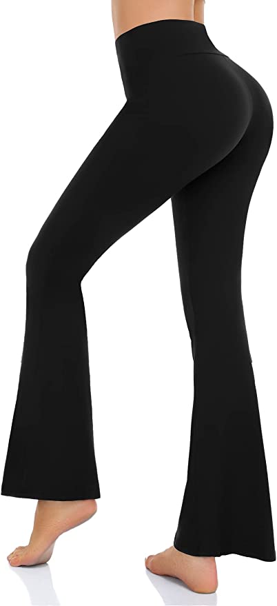 1 Pack Women's Flare Leggings-Crossover High Waisted Yoga Pants – Bluemaple
