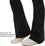 1 Pack Women's Flare Leggings-Crossover High Waisted Yoga Pants