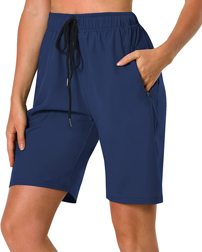 Hiking Shorts for Women-Womens Cargo Quick Dry Shorts with Pockets -7" Lightweight Summer Camping Travel Golf