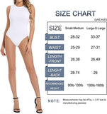 Bluemaple White Women's Sleeveless Bodysuit