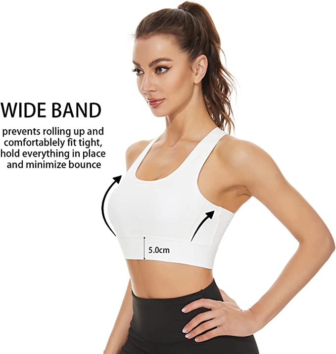 Sports Bra and Maximum Hold padded Crop Top for Workout, Running