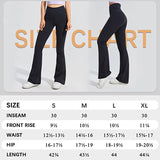 Bluemaple 1 Pack Dark Gray Flare Leggings for Women - High Waisted Buttery Soft Tummy Control Lounge Palazzo Yoga Pants