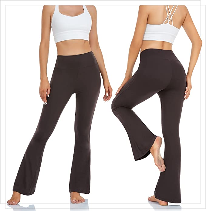 Women's Flare Yoga Pants - Flare Leggings Buttery Soft High Waisted Workout  Casual Bootcut Athletic Pants for Women