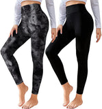 Bluemaple 2 Pack High Waisted Leggings for Women - Buttery Soft Workout Running Yoga Pants