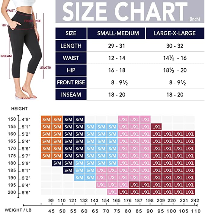 Bluemaple 2 Pack High Waisted Capri Leggings for Women - Buttery Soft Workout Running Yoga Pants