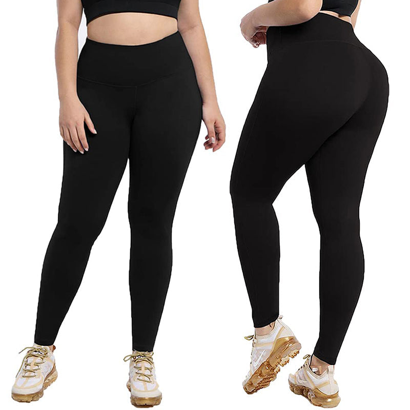 Buy NEW YOUNG 3 Pack Crossover Leggings for Women,Tummy Control High  Waisted Workout Yoga Pants Black Leggings Running Tights at