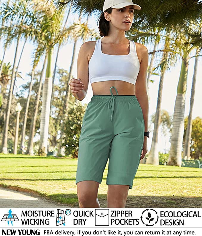FULLSOFT Women's 5 High Waist Biker Shorts-Workout Yoga Running Gym  Spandex Tummy Control Shorts Side Pockets
